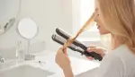 Locken mit Glätteisen meistern