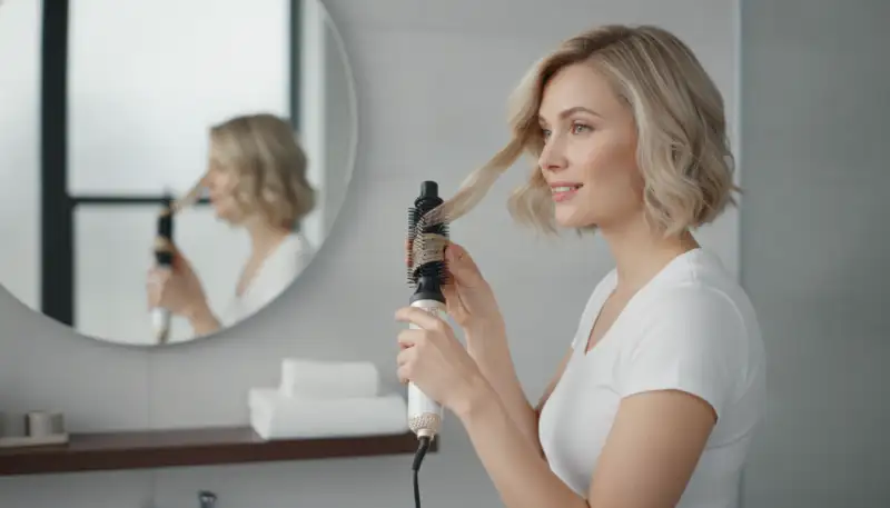 Kurze Haare stylen: Warmluftbürsten-Geheimnisse