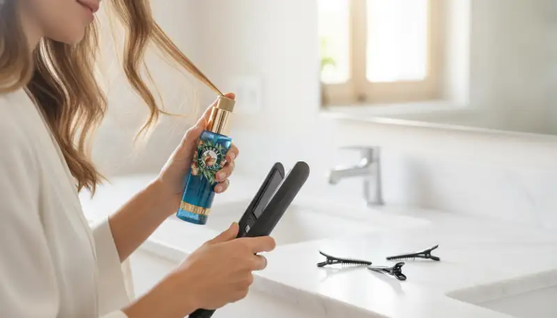 Optimaler Hitzeschutz: Sprays richtig anwenden