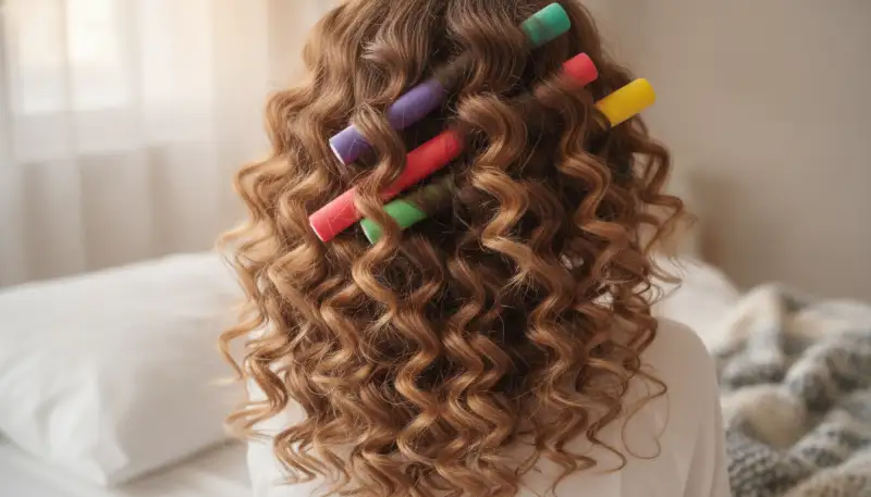 Papilotten: Sanfte Locken über Nacht