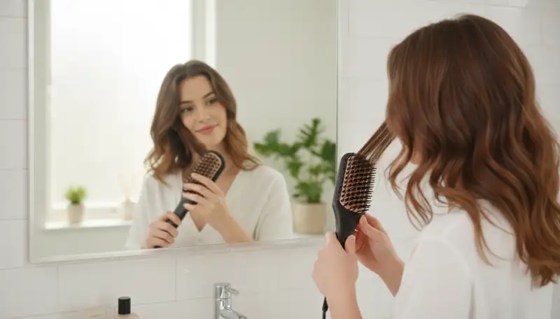 Perfekt glatte Haare mit Glättbürsten