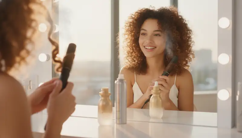 Perfekte Locken mit der Heizbaren Lockenbürste