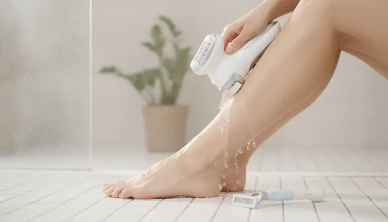 Sanfte Haarentfernung unter der Dusche